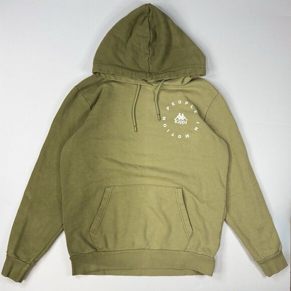 Kappa Mens People In Motion‎ Pullover Hoodie Sweatshirt Ombre Green Size M - Picture 1 of 7
